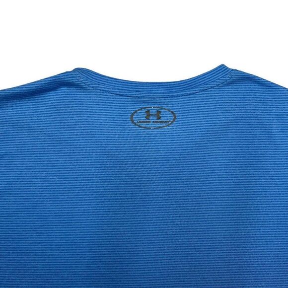 Under Armour Men's Horizontal Striped HeatGear V-Neck T-Shirt - Picture 7 of 8